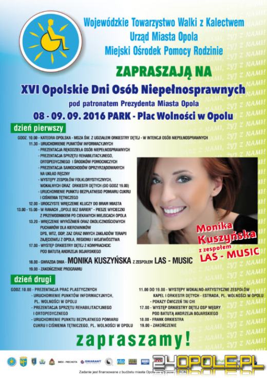 W czwartek ruszą XVI Opolskie Dni Osób Niepełnosprawnych