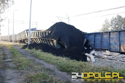 Pod Tarnowem Opolskim wykoleił się pociąg z węglem