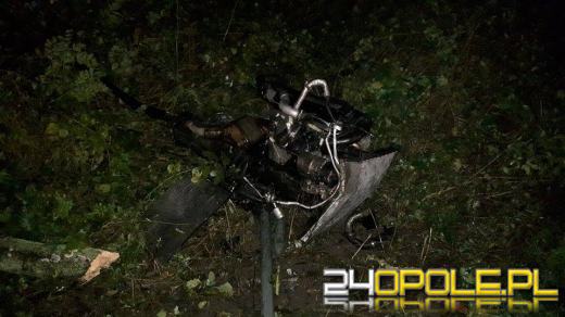 Pijany kierowca BMW wjechał do rowu