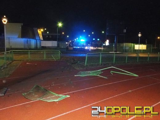 Pijany Serb wjechał audi na stadion lekkoatletyczny w Opolu