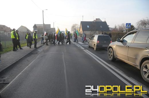 Chcą budowy obwodnicy Niemodlina. Blokowali drogę w dwóch miejscowościach.