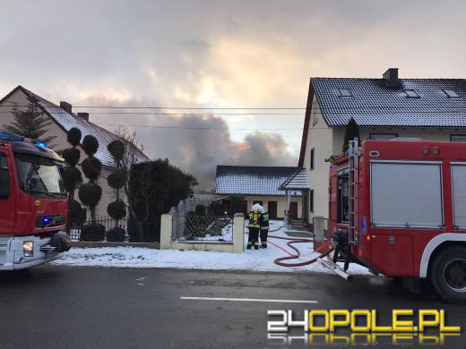 Pożar budynku gospodarczego, w akcji blisko 30 strażaków