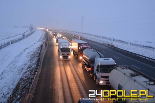 Laweta wioząca samochód wypadła z autostrady