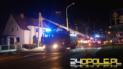 Pożar sadzy w kominie przy ulicy Prószkowskiej