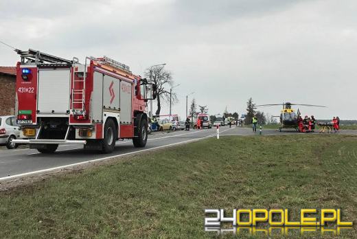 Cztery osoby ranne w wypadku pod Kluczborkiem