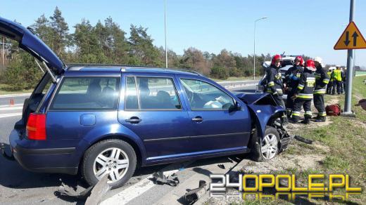  Dwie osoby ranne w wypadku na obwodnicy Opola