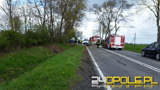  Zbyt wysoka prędkość przyczyną dachowania pod Namysłowem