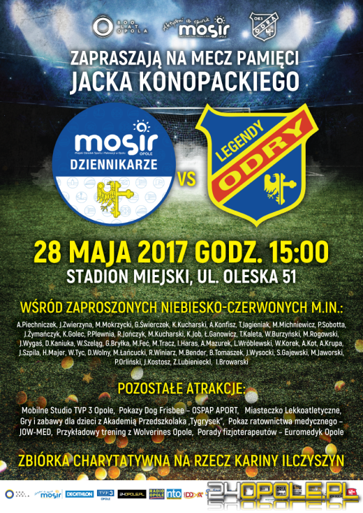 Mecz pamięci Jacka Konopackiego. Teraz zagrają dla Kariny