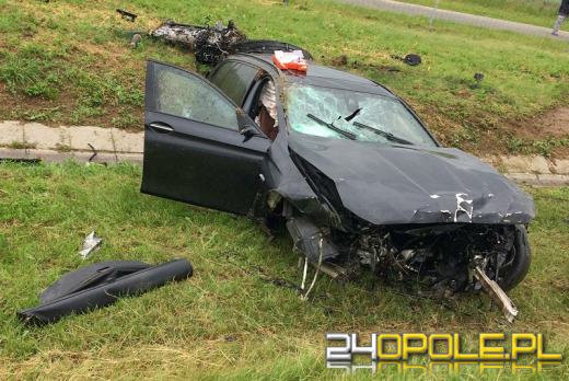 Dwa poranne wypadki na A4. Jeden kierowca nietrzeźwy, drugi dachował