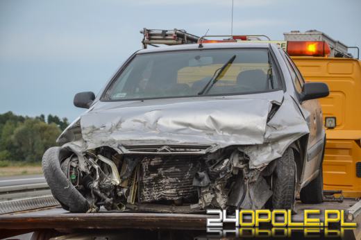 Uderzył w barierki na A4. Mieszkaniec Śląska w szpitalu