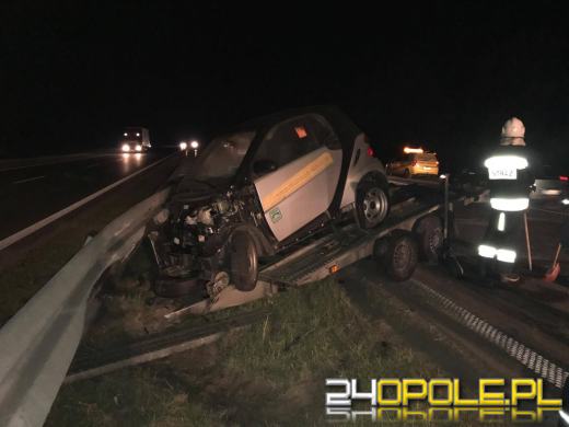 5 samochodów rozbitych na autostradzie