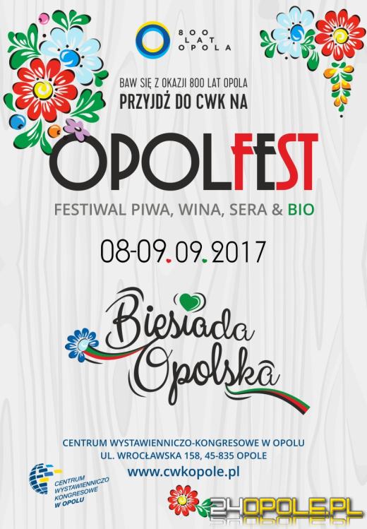 Już w ten weekend OpolFest - Festiwal Wina, Piwa, Serów i Bio! 