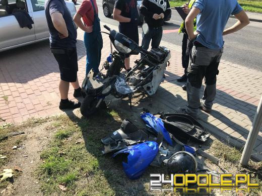 Wymusił pierwszeństwo na skuterze. Grozi mu do 3 lat