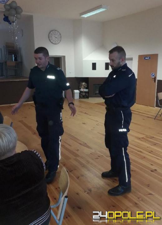 Namysłowscy policjanci spotykają się z seniorami
