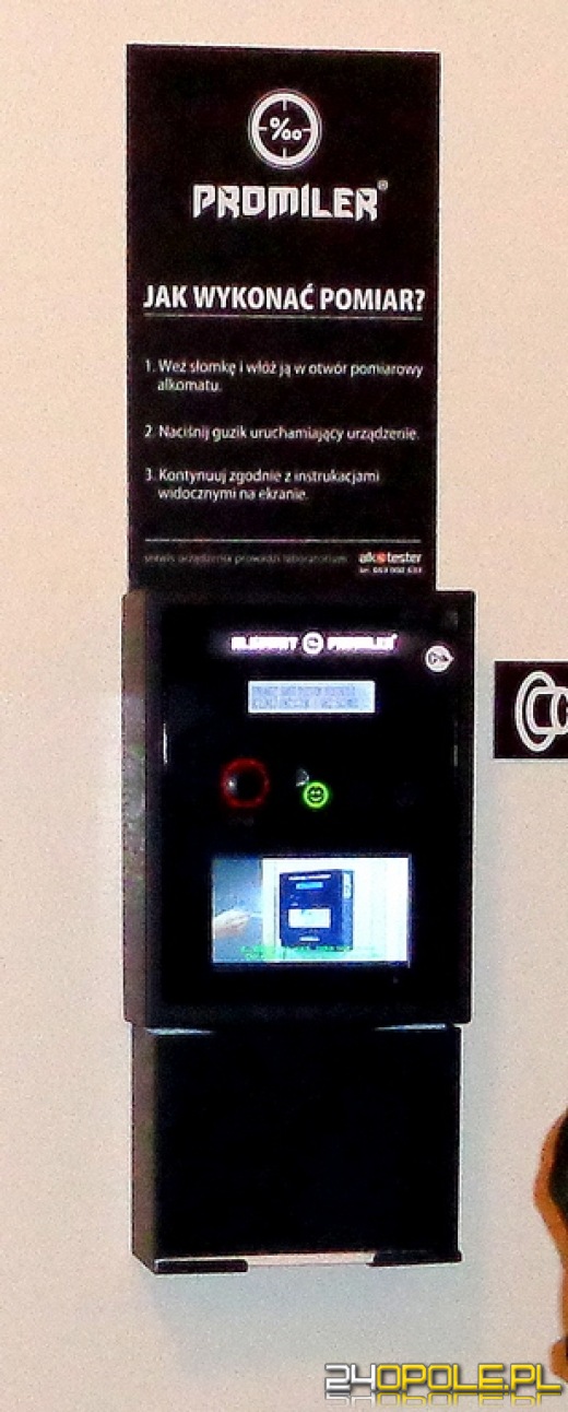 Na Komendzie w Kluczborku stanął samoobsługowy alkomat 