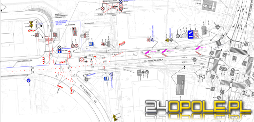 Od północy pojedziemy mostem na Niemodlińskiej. Jednak tylko dwoma pasami.