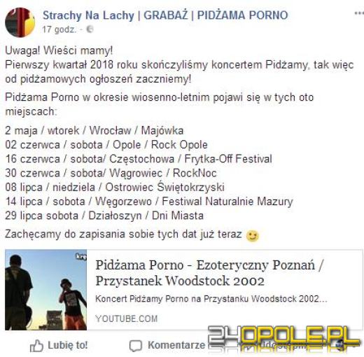 Pidżama Porno pierwszą gwiazdą Rock Opole 2018 