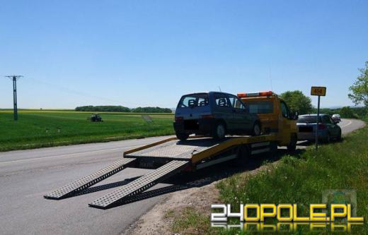 "Skosił" znaki, wydmuchał ponad trzy promile