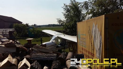 Smarchowice Wielkie: awaryjne lądowanie awionetki na prywatnej posesji