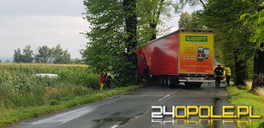 Niebezpieczne zdarzenie na DW 414 pomiędzy Lubrzą a Dobroszewicami 