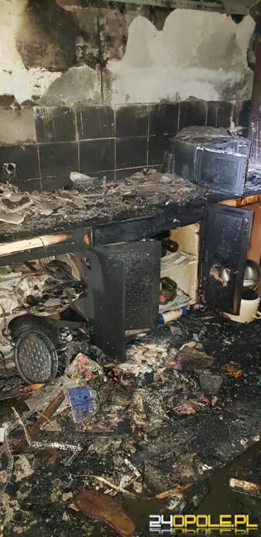 Wybuch butli z gazem w Gierałcicach. Interweniowało 11 zastępów straży