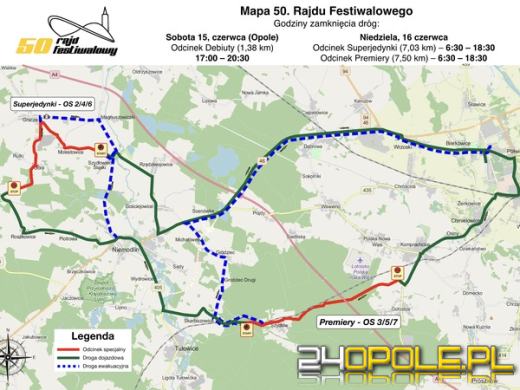 Już jutro  50. Rajd Festiwalowy. Będą utrudnienia na drogach!