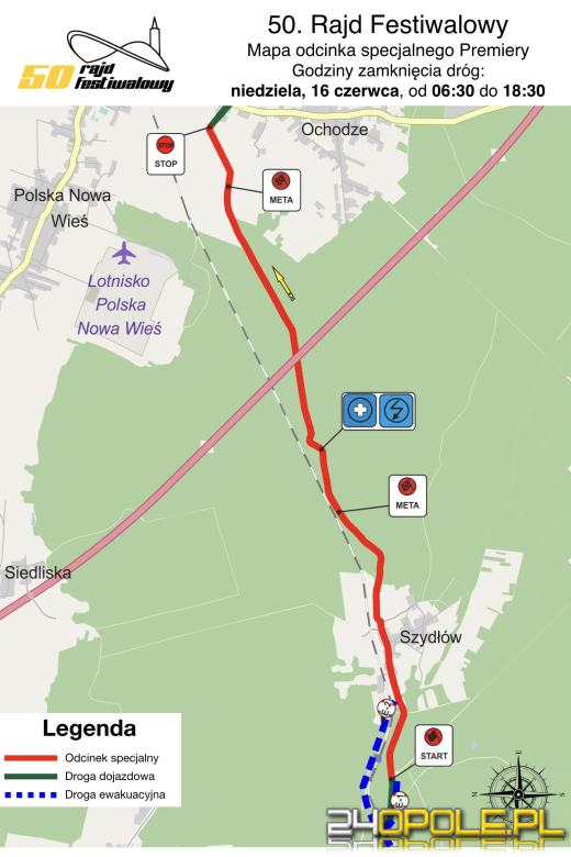 Już jutro  50. Rajd Festiwalowy. Będą utrudnienia na drogach!