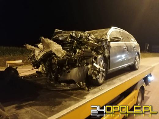 Kolizja pojazdów na A4 w kierunku Katowic