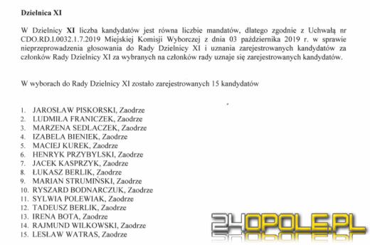 Znamy wyniki do Rad Dzielnic miasta Opola