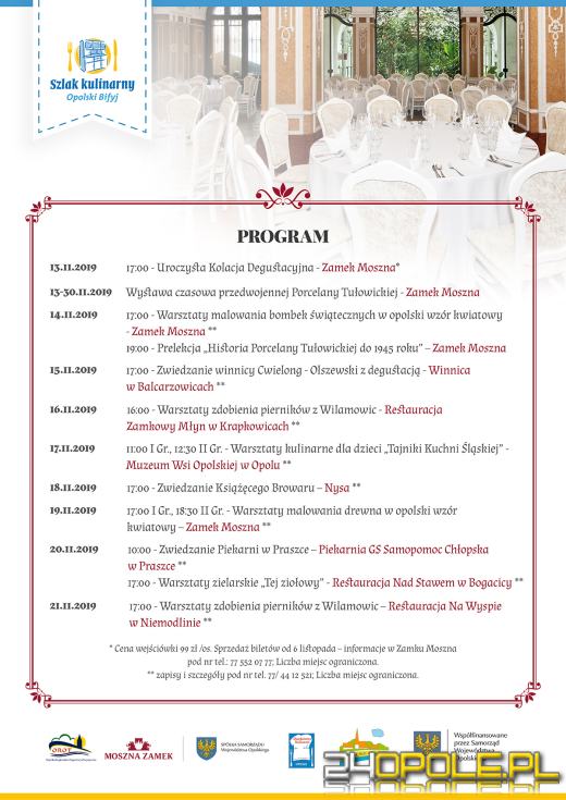 Wkrótce III Festiwal Kuchni Regionalnej i Tradycyjnej "Opolski Bifyj"