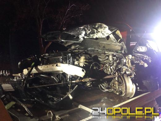 Czołowe zderzenie pojazdów na DK46