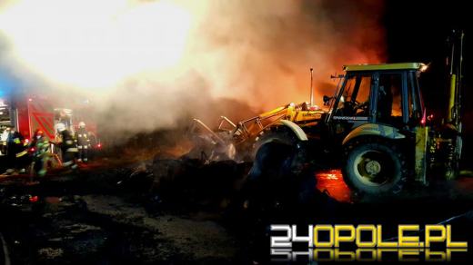 Około 200 metrów kwadratowych nielegalnych odpadów płonęło w Łambinowicach