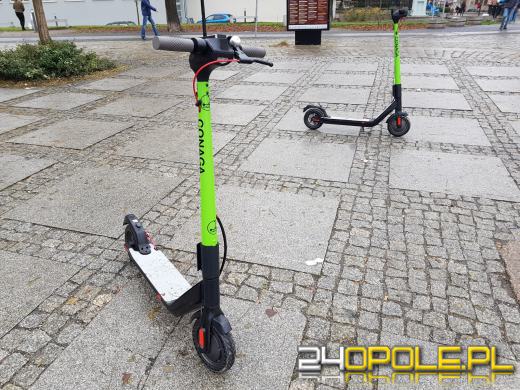 Elektryczne hulajnogi pojawiły się w centrum miasta. Testowo