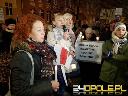 Ponad 1000 osób protestowało w obronie wolnych sądów
