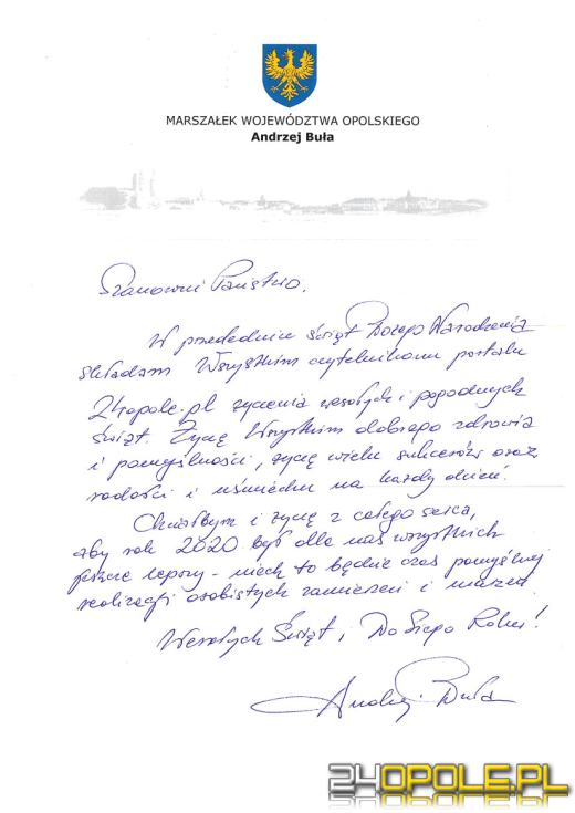 Władze, służby i przedstawiciele instytucji składają życzenia naszym czytelnikom