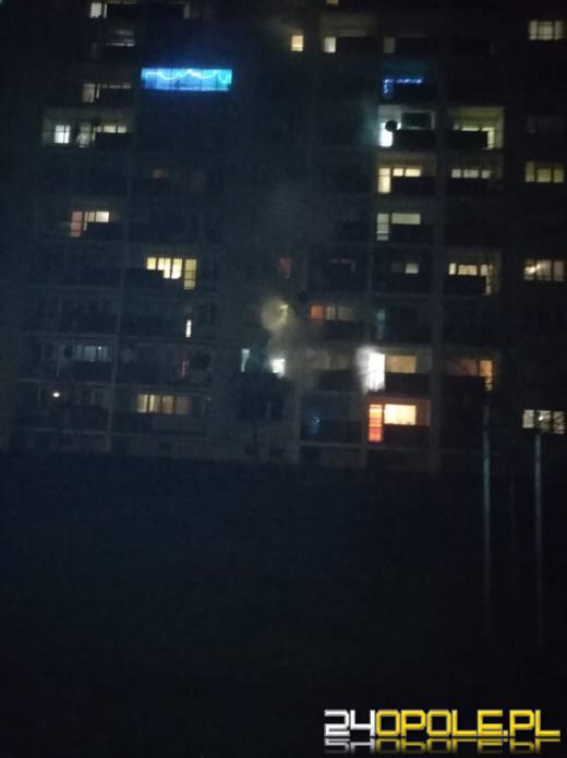Pożar mieszkania na Ozimskiej w Opolu