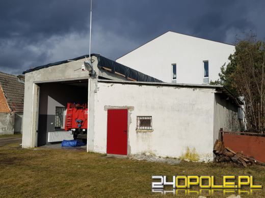 Zostali wezwani do zdarzenia, jak wrócili w remizie nie było dachu