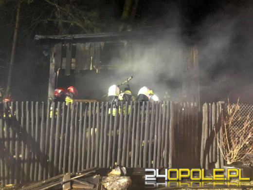 Pożar budynku gospodarczego w Zawadzkiem. Strażacy uratowali kury