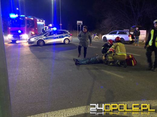 Potrącenie rowerzysty w Chmielowicach