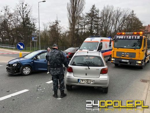 Kolizja na ulicy Niemodlińskiej w Opolu
