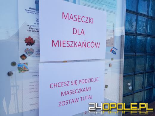 W Dobrzeniu Wielkim powstał oryginalny "maseczkomat"