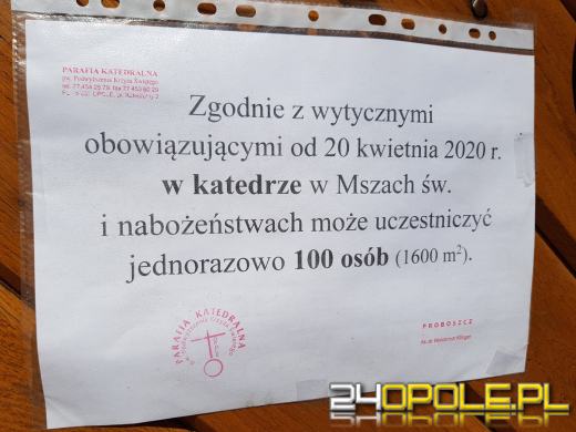 Ile wiernych może wejść do Katedry? Czy muszą mieć maseczkę?