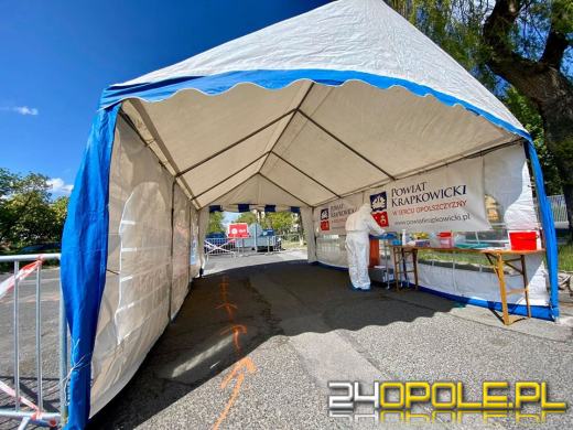 W Krapkowicach można wykonać test na koronawirusa nie wychodząc z samochodu