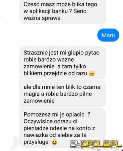 Coraz więcej oszustw na "Blik"