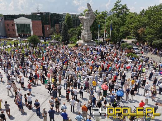 Rafał Trzaskowski odwiedził Opolszczyznę. Tłumy Opolan na Placu Wolności