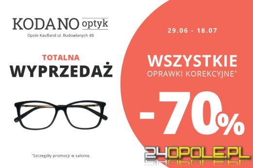 70% rabatu na wszystkie oprawki w KODANO Optyk!