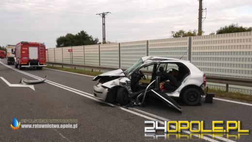 Wypadek w powiecie oleskim. 51-letnia kobieta zmarła w szpitalu