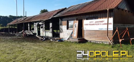 Spłonęła wiata łucznicza w Prudniku. Władze klubu szukają świadków