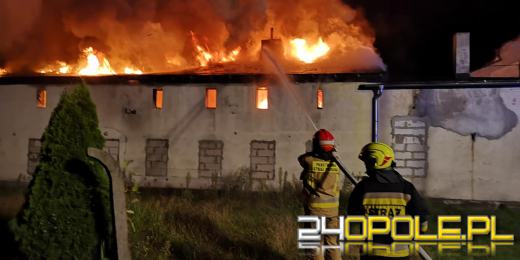 Pożar budynku przy ul Konopnickiej w Gogolinie