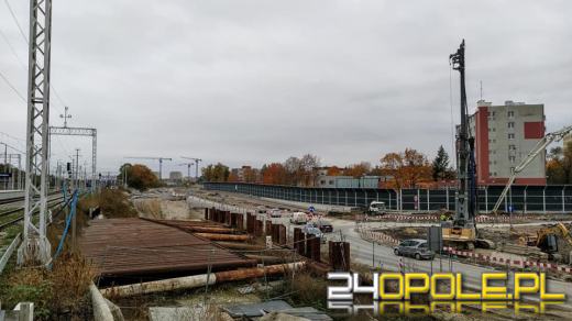 Centrum Przesiadkowe Opole Wschodnie: Powstaje tunel w nasypie kolejowym